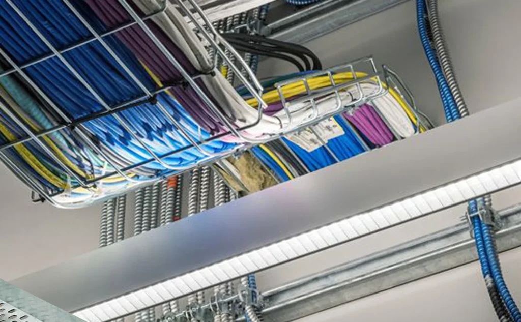 ساپورتگذاری سینی کابل در مسیر صنعتی